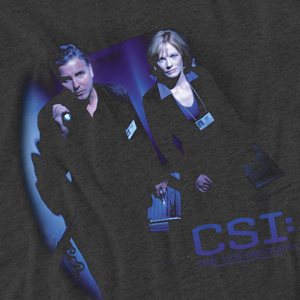 Charcoal - Pack Shot - CSI Unisex Adult At the Scene T-Shirt