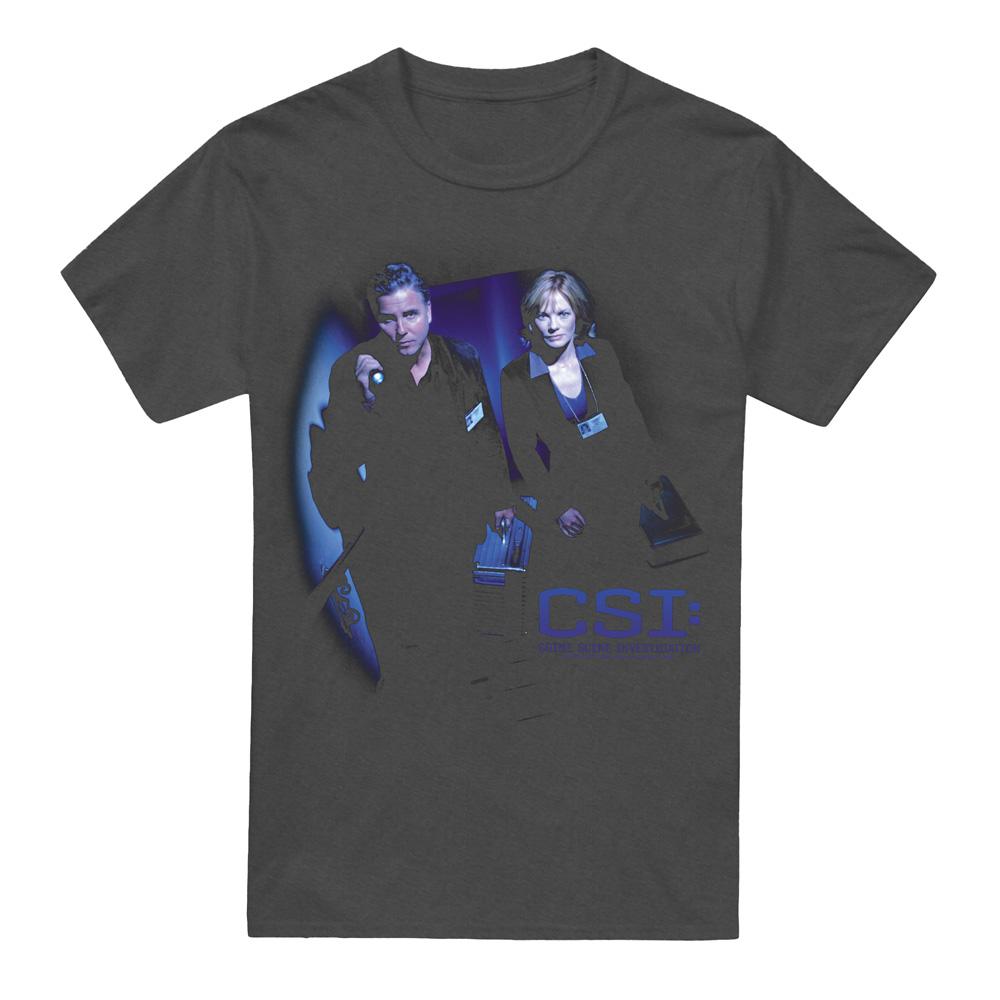 Charcoal - Front - CSI Unisex Adult At the Scene T-Shirt