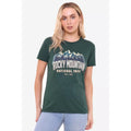 Forest Green - Side - National Parks Womens-Ladies Rocky Mountain 1915 T-Shirt