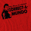 Red - Pack Shot - Happy Days Unisex Adult Correct A Mundo T-Shirt