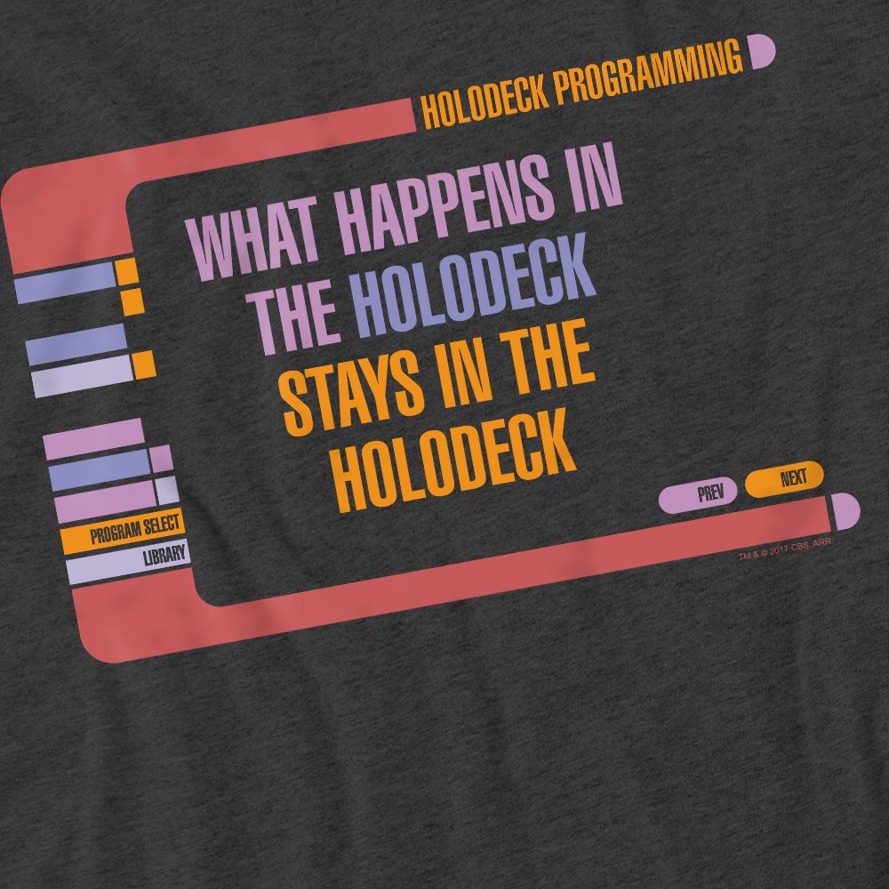 Charcoal - Side - Star Trek Unisex Adult Holodeck Secrets T-Shirt