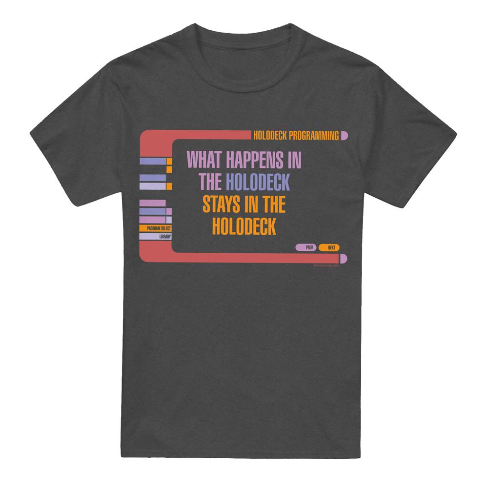 Charcoal - Front - Star Trek Unisex Adult Holodeck Secrets T-Shirt