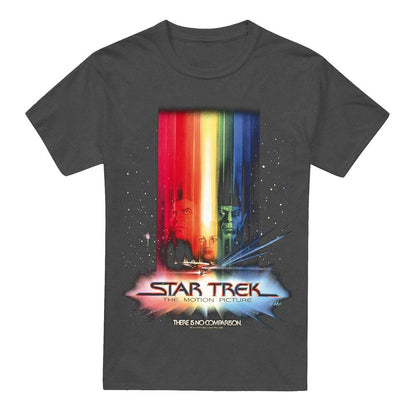 Charcoal - Front - Star Trek Unisex Adult Motion Picture Poster T-Shirt