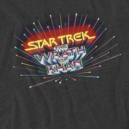 Charcoal - Pack Shot - Star Trek Unisex Adult Khan Logo T-Shirt
