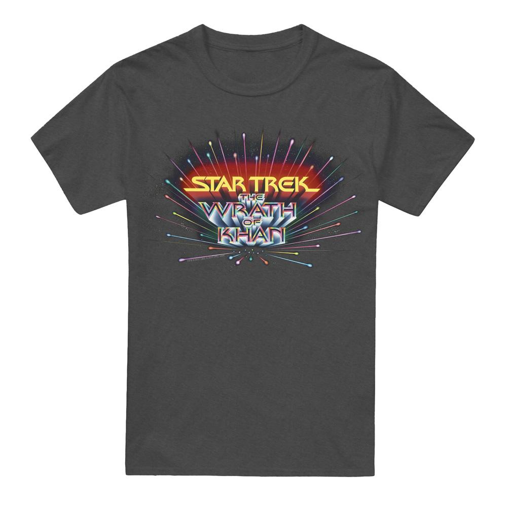 Charcoal - Front - Star Trek Unisex Adult Khan Logo T-Shirt