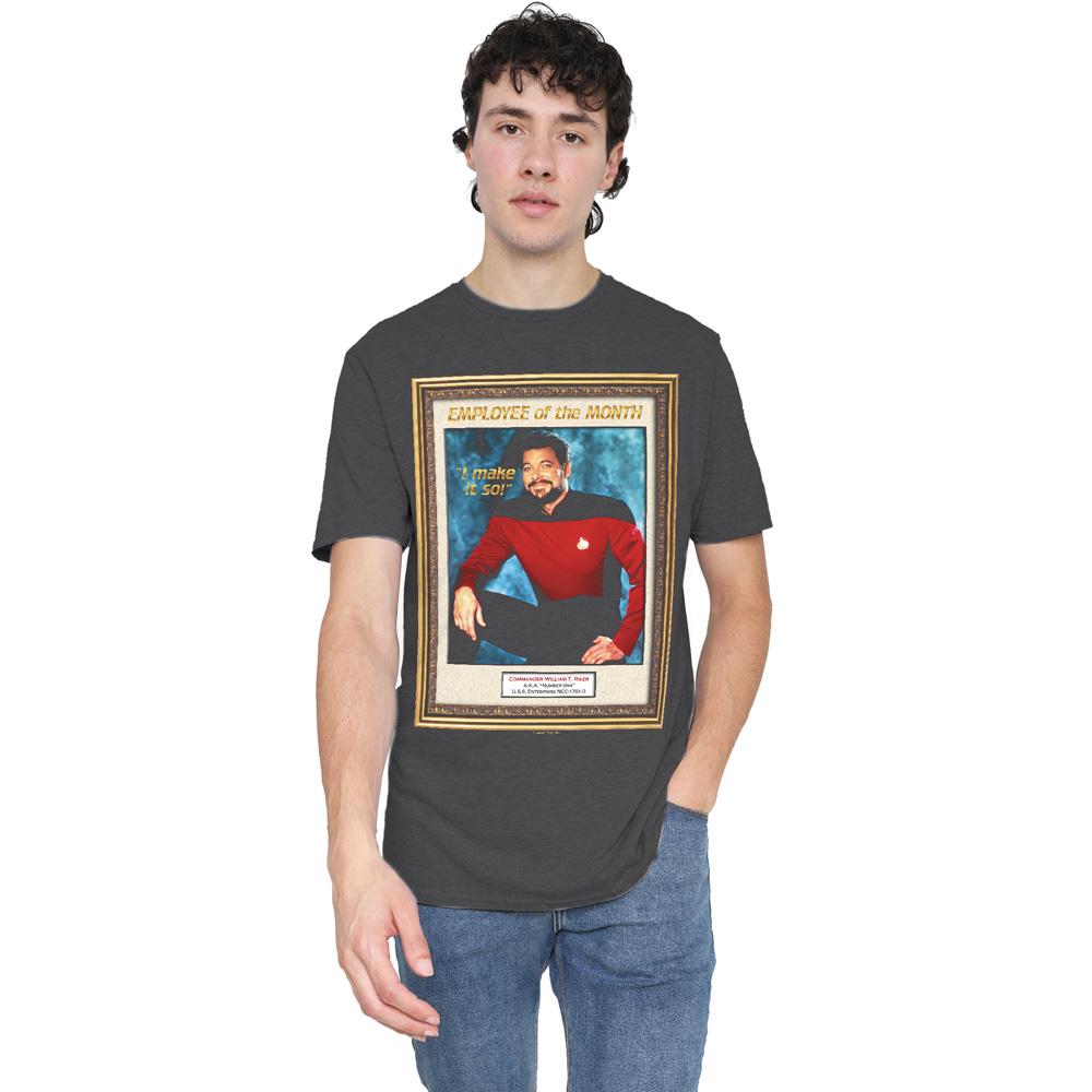 Charcoal - Lifestyle - Star Trek Unisex Adult Employee of the Month T-Shirt