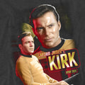 Charcoal - Side - Star Trek Unisex Adult Captain Kirk T-Shirt