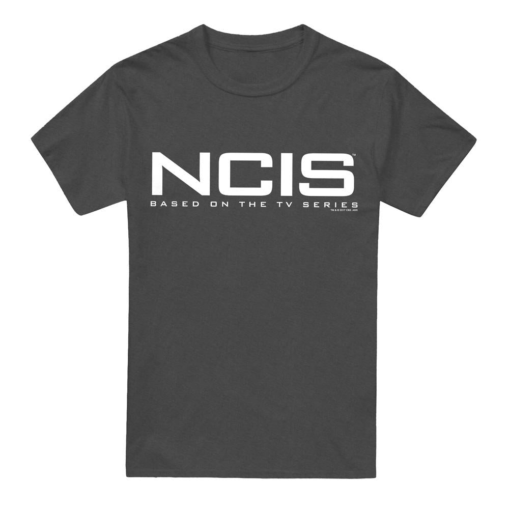 Charcoal - Front - NCIS Unisex Adult Logo T-Shirt
