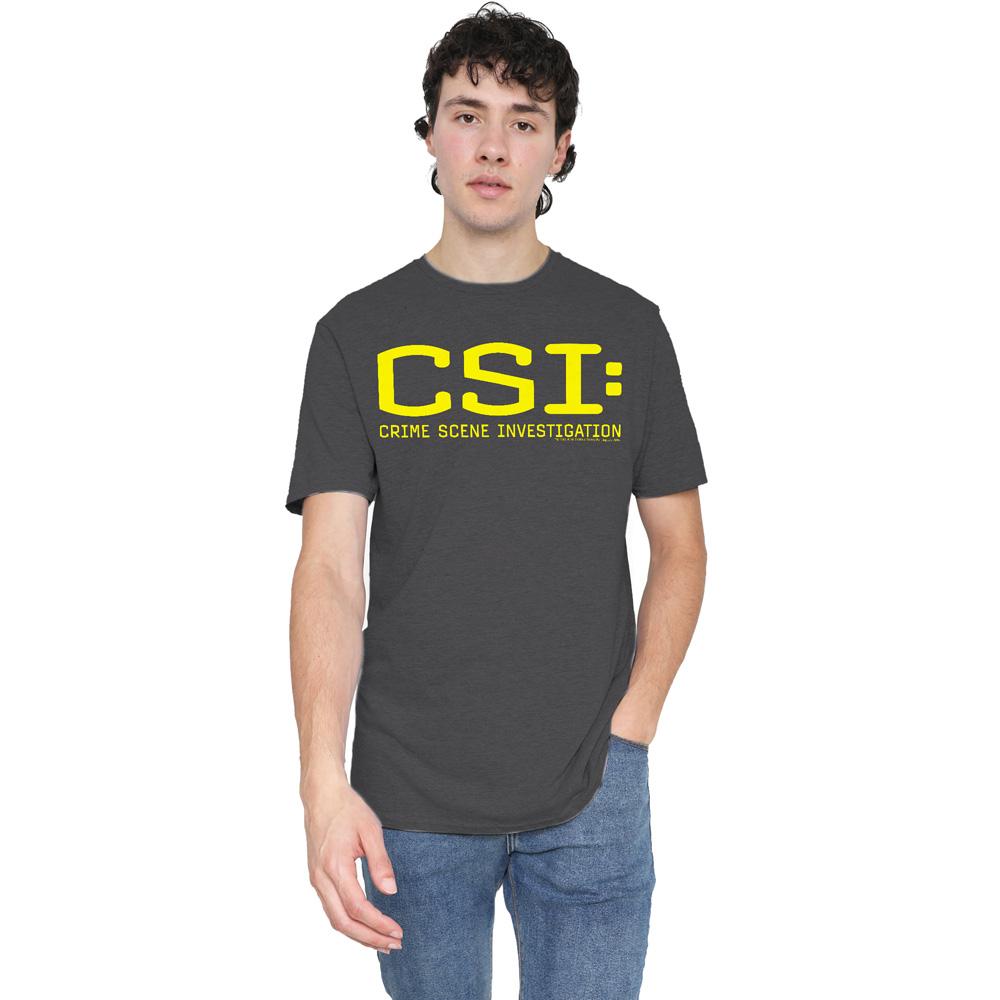 Charcoal - Lifestyle - CSI Unisex Adult Logo T-Shirt