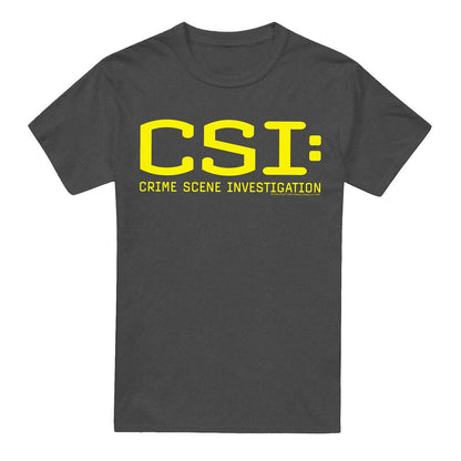Charcoal - Front - CSI Unisex Adult Logo T-Shirt