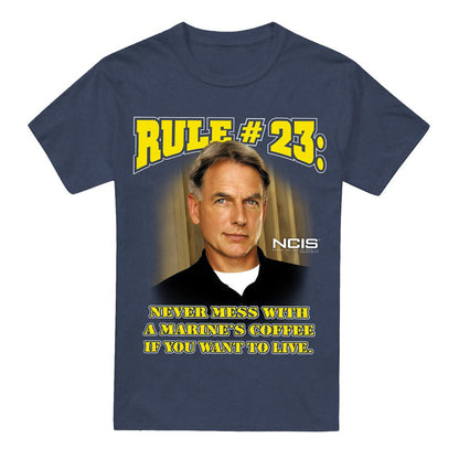 Navy - Front - NCIS Unisex Adult Rule 23 T-Shirt