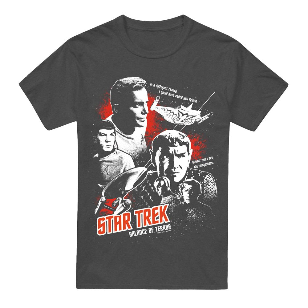 Charcoal - Front - Star Trek Unisex Adult Balance of Terror T-Shirt