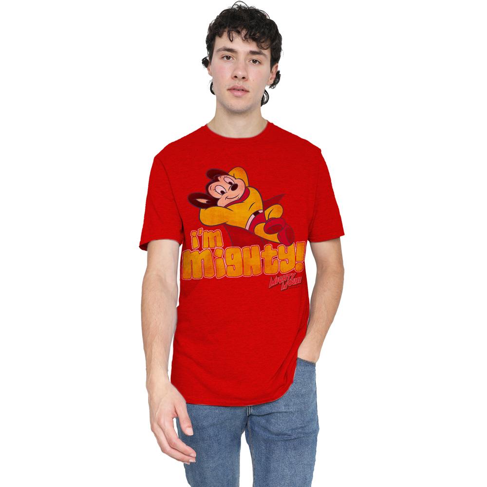 Red - Lifestyle - Mighty Mouse Unisex Adult I´m Mighty T-Shirt
