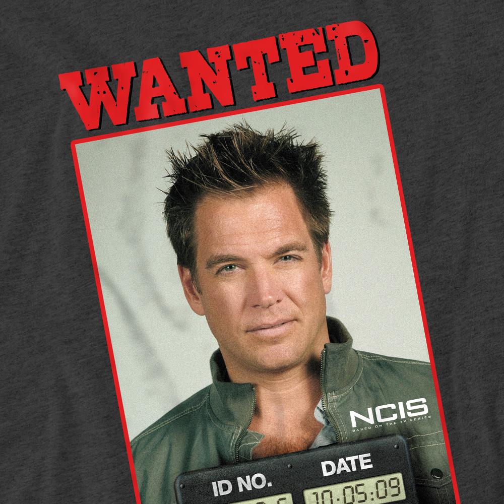 Charcoal - Pack Shot - NCIS Unisex Adult Wanted T-Shirt