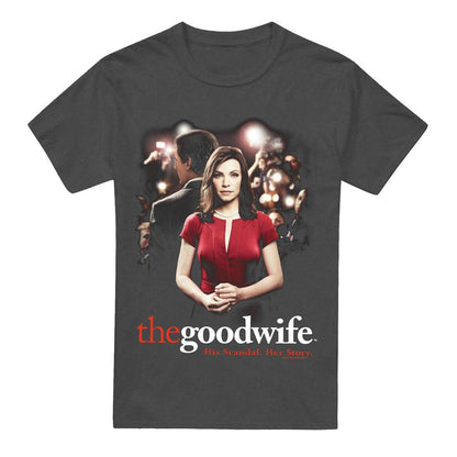 Charcoal - Front - The Good Wife Unisex Adult Bad Press T-Shirt