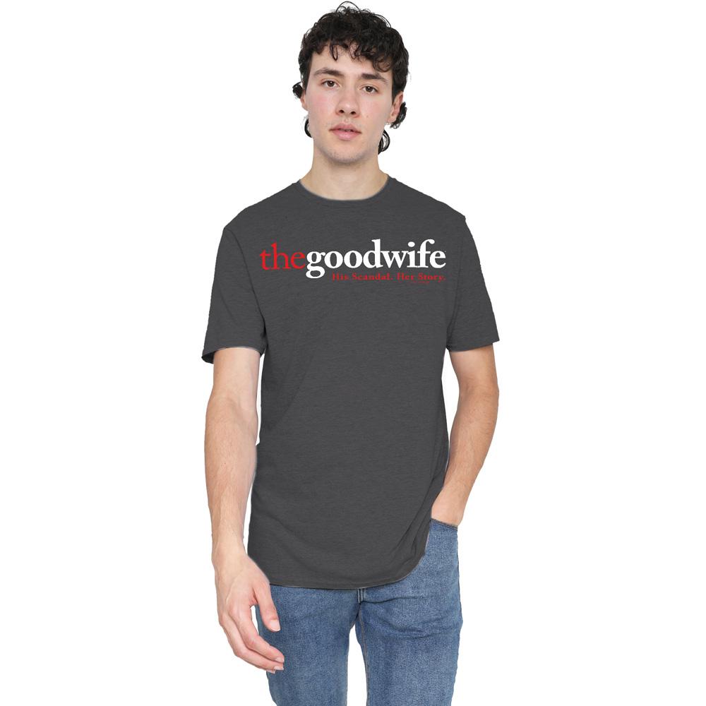 Charcoal - Lifestyle - The Good Wife Unisex Adult Logo T-Shirt