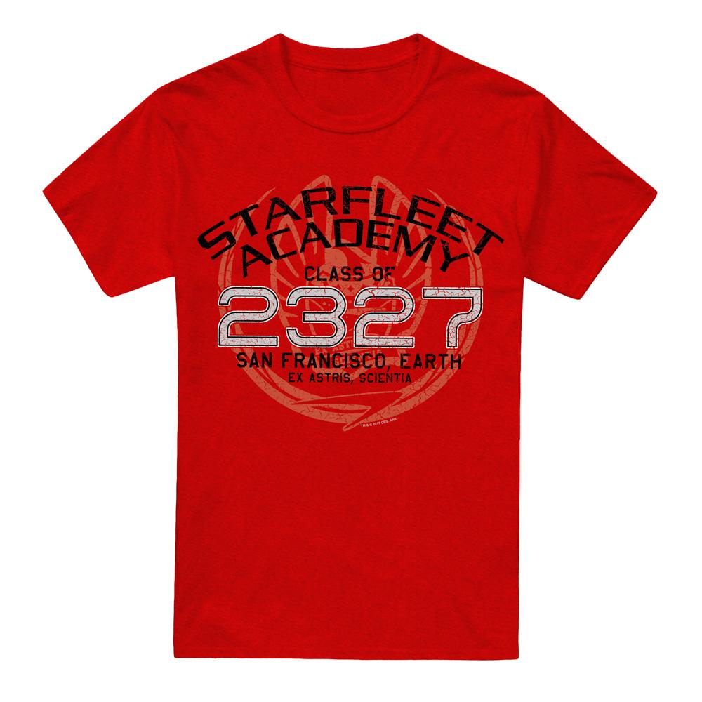 Red - Front - Star Trek Unisex Adult Graduation Jean-Luc Picard T-Shirt