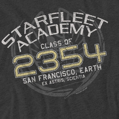 Charcoal - Pack Shot - Star Trek Unisex Adult Graduation Captain Sisko T-Shirt