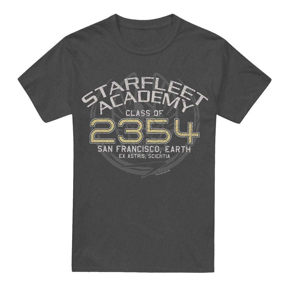 Charcoal - Front - Star Trek Unisex Adult Graduation Captain Sisko T-Shirt