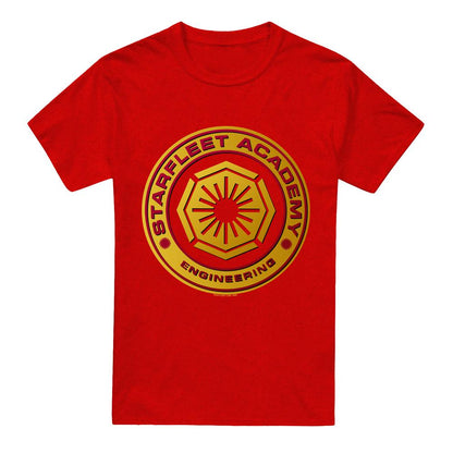 Red - Front - Star Trek Unisex Adult Engineering T-Shirt