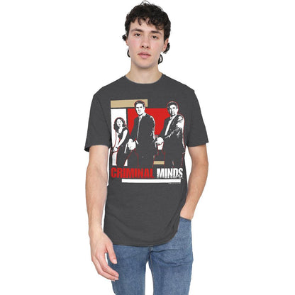 Charcoal - Lifestyle - Criminal Minds Unisex Adult Guns Drawn T-Shirt