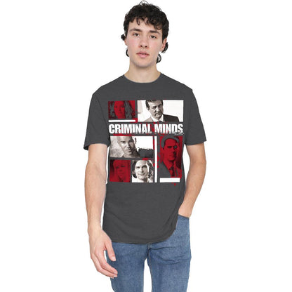 Charcoal - Lifestyle - Criminal Minds Unisex Adult Character Boxes T-Shirt