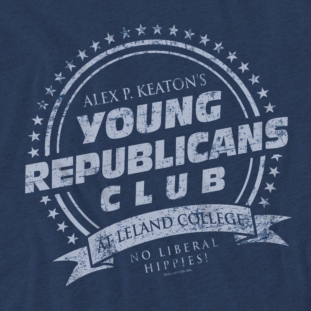 Navy - Pack Shot - Family Ties Unisex Adult Young Republicans Club T-Shirt