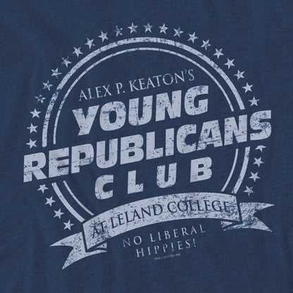 Navy - Pack Shot - Family Ties Unisex Adult Young Republicans Club T-Shirt