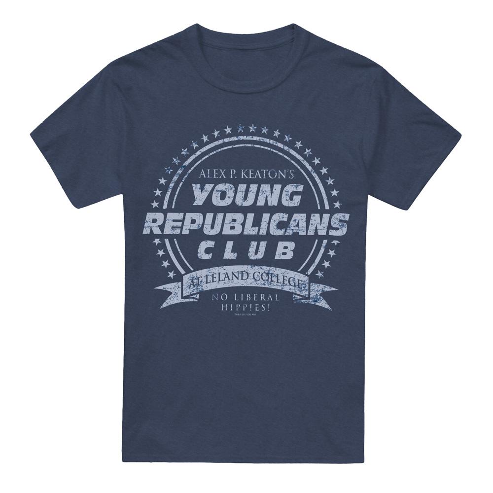 Navy - Front - Family Ties Unisex Adult Young Republicans Club T-Shirt