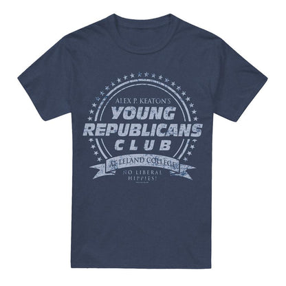 Navy - Front - Family Ties Unisex Adult Young Republicans Club T-Shirt