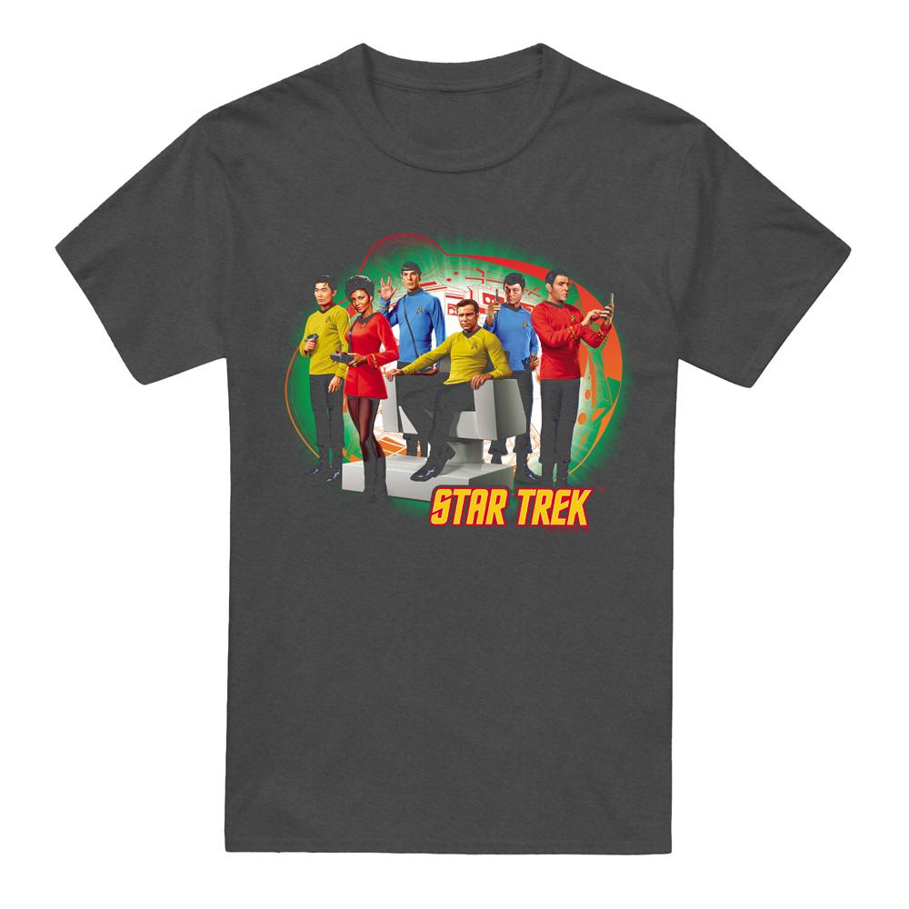 Charcoal - Front - Star Trek Unisex Adult Enterprise´s Finest T-Shirt