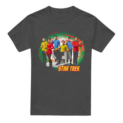 Charcoal - Front - Star Trek Unisex Adult Enterprise´s Finest T-Shirt