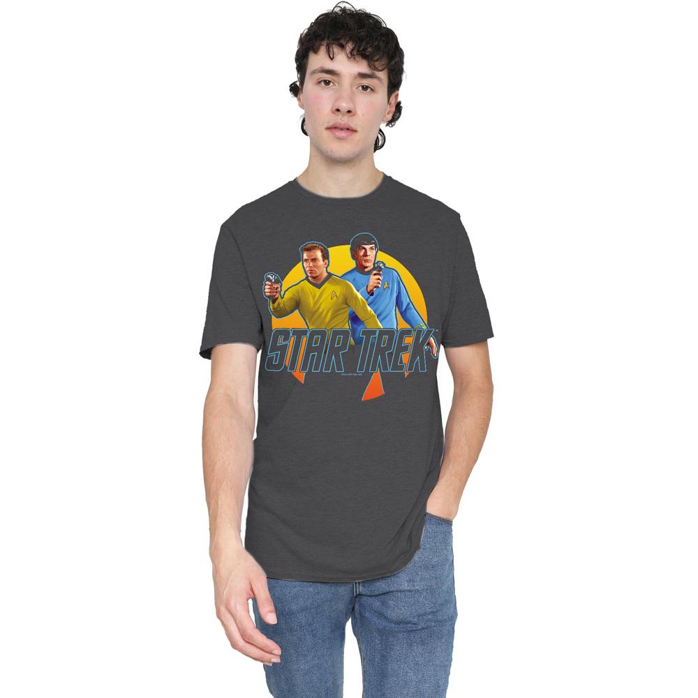 Charcoal - Lifestyle - Star Trek Unisex Adult Phasers Ready T-Shirt