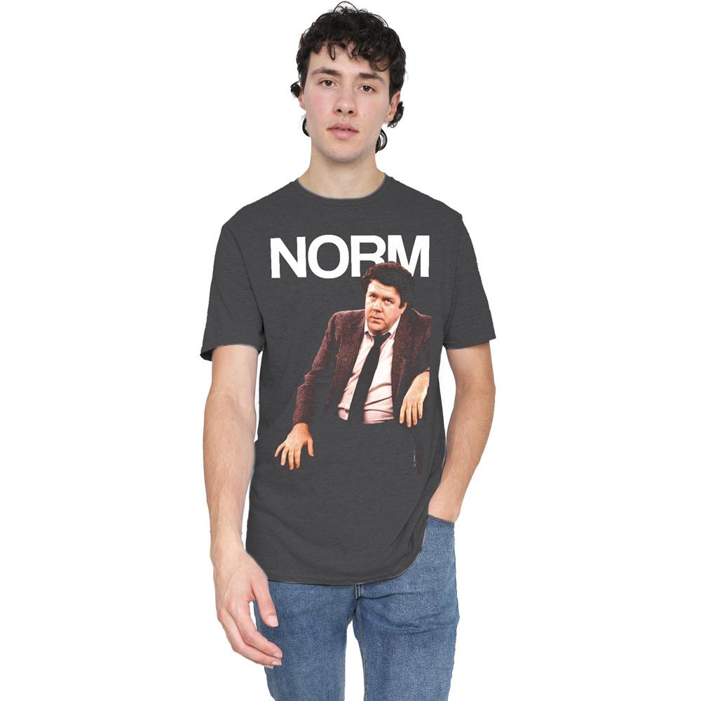 Charcoal - Side - Cheers Unisex Adult Norm Peterson T-Shirt