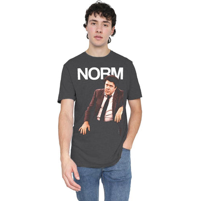Charcoal - Side - Cheers Unisex Adult Norm Peterson T-Shirt