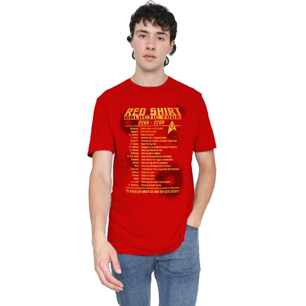 Red - Lifestyle - Star Trek Unisex Adult Red Shirt Tour T-Shirt