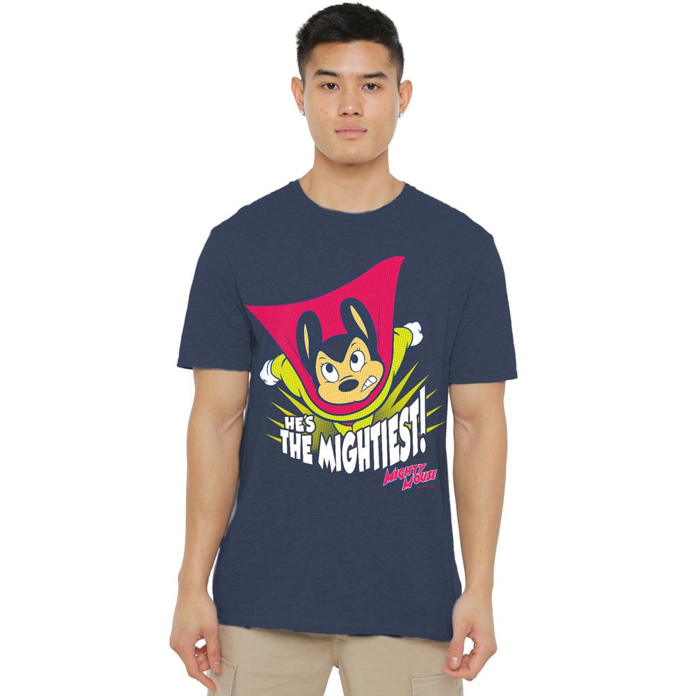 Navy - Lifestyle - Mighty Mouse Unisex Adult The Mightiest T-Shirt