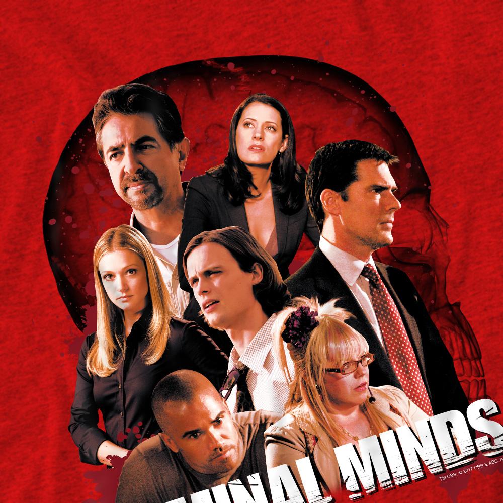 Red - Pack Shot - Criminal Minds Unisex Adult Brain Trust T-Shirt