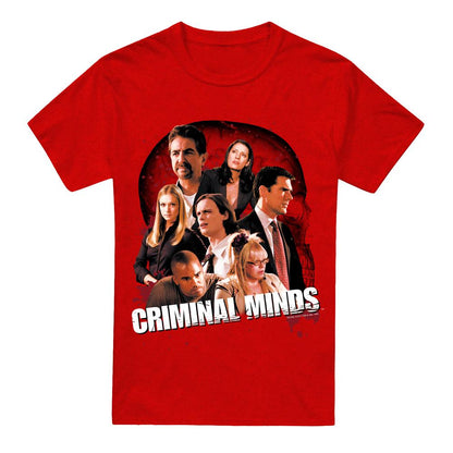 Red - Front - Criminal Minds Unisex Adult Brain Trust T-Shirt