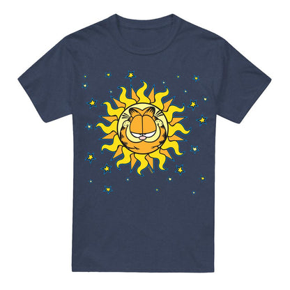 Navy - Front - Garfield Unisex Adult Celestial T-Shirt