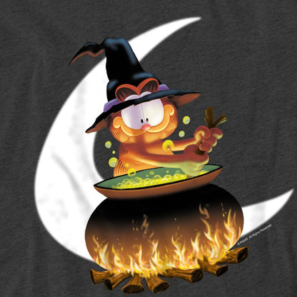 Charcoal - Pack Shot - Garfield Unisex Adult Stir The Pot T-Shirt