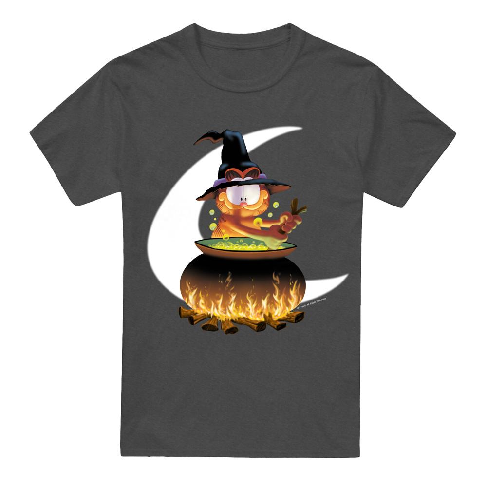 Charcoal - Front - Garfield Unisex Adult Stir The Pot T-Shirt