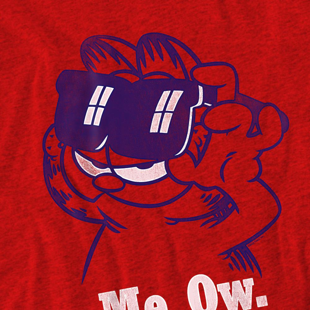 Red - Pack Shot - Garfield Unisex Adult Deal With It T-Shirt