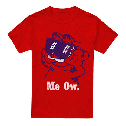Red - Front - Garfield Unisex Adult Deal With It T-Shirt