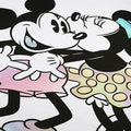 White-Black-Pink - Side - Disney Womens-Ladies Mickey & Minnie Mouse Gradient Pyjama Top