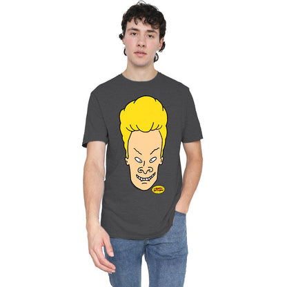 Charcoal - Lifestyle - Beavis & Butthead Unisex Adult Headshot T-Shirt