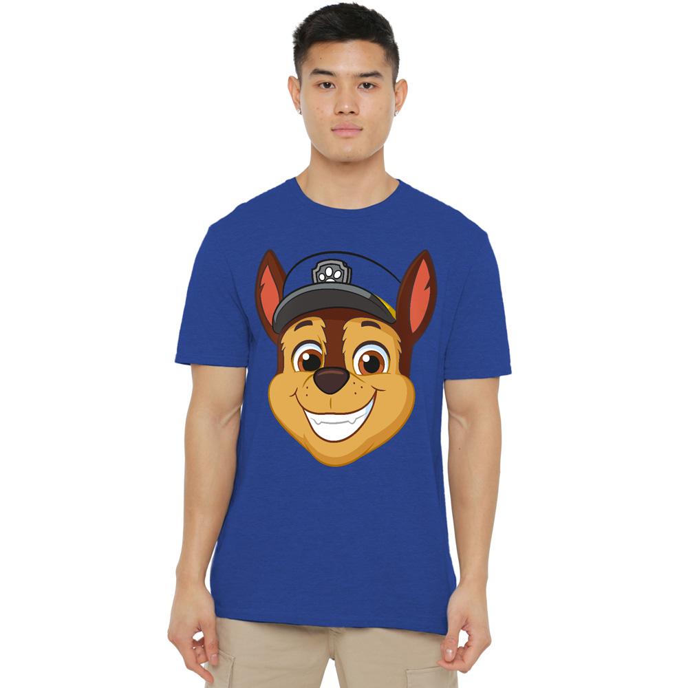 Royal Blue - Side - Paw Patrol Unisex Adult Grin Chase T-Shirt