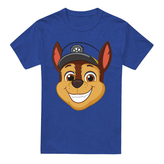 Royal Blue - Front - Paw Patrol Unisex Adult Grin Chase T-Shirt