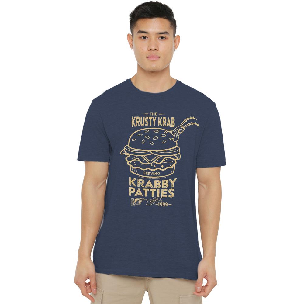 Navy - Lifestyle - SpongeBob SquarePants Unisex Adult The Krusty Krab Shock Mono T-Shirt