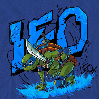 Royal Blue - Pack Shot - Tales of the Teenage Mutant Ninja Turtles Unisex Adult Groundbreaking Leonardo T-Shirt